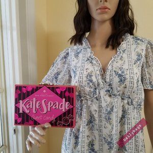 KATE SPADE CANDY WRAPPER CLUTCH PINK MAROON